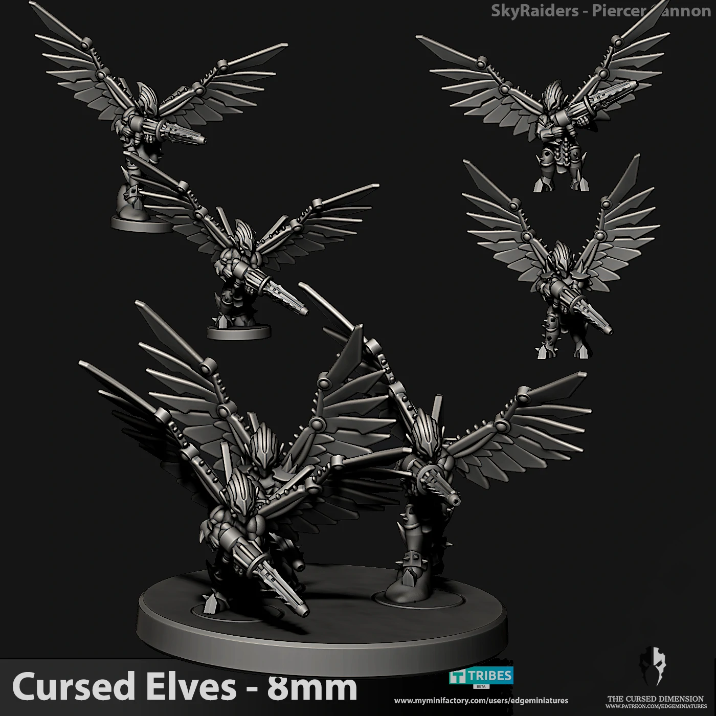 Sky Raiders 8mm to 10mm - Cursed Elves