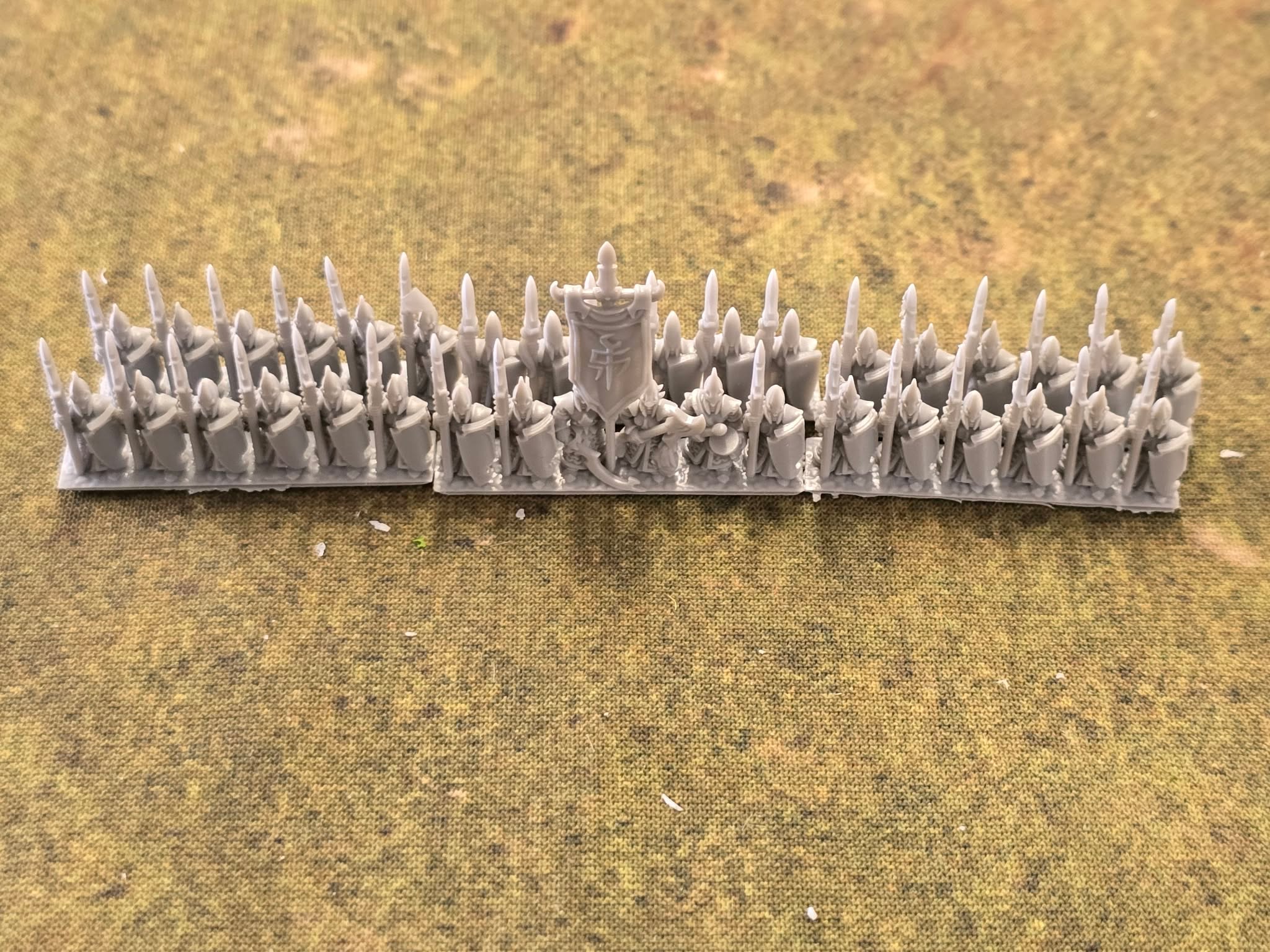 Spearmen Unit - Dire Elves - 10mm - Forest Dragon