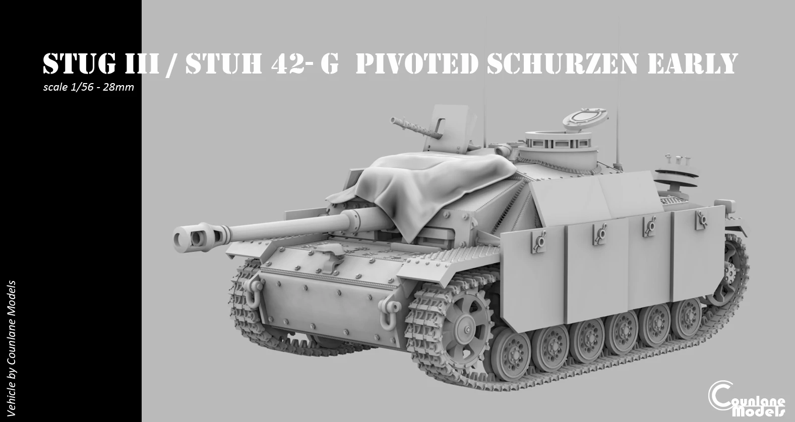Stug III / Stuh 42 G pivoted schurzen early