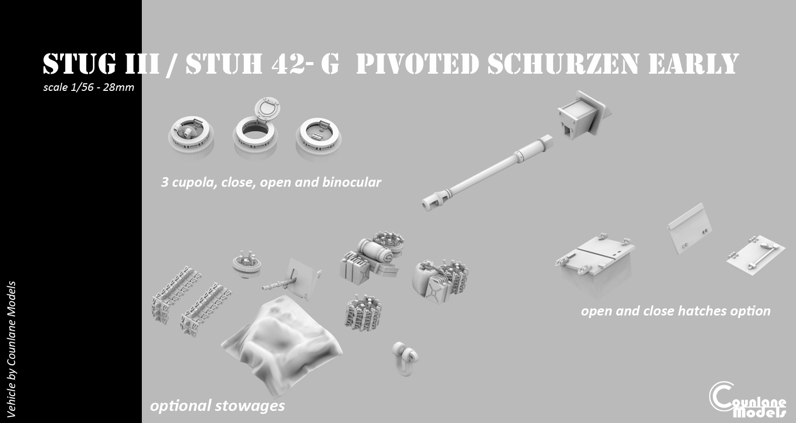Stug III / Stuh 42 G pivoted schurzen early