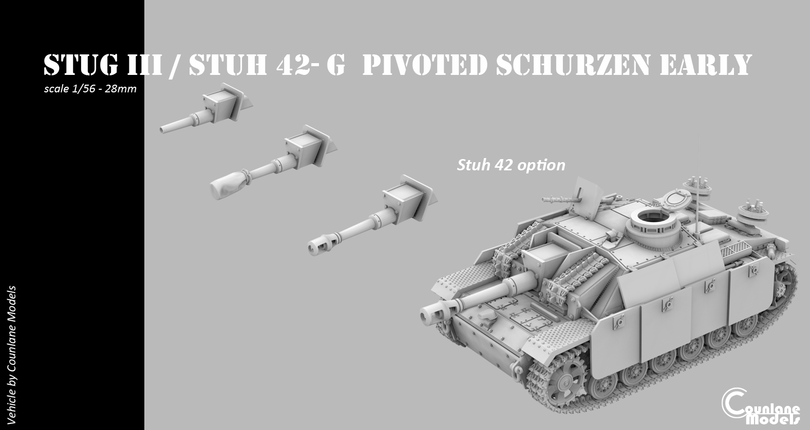 Stug III / Stuh 42 G pivoted schurzen early