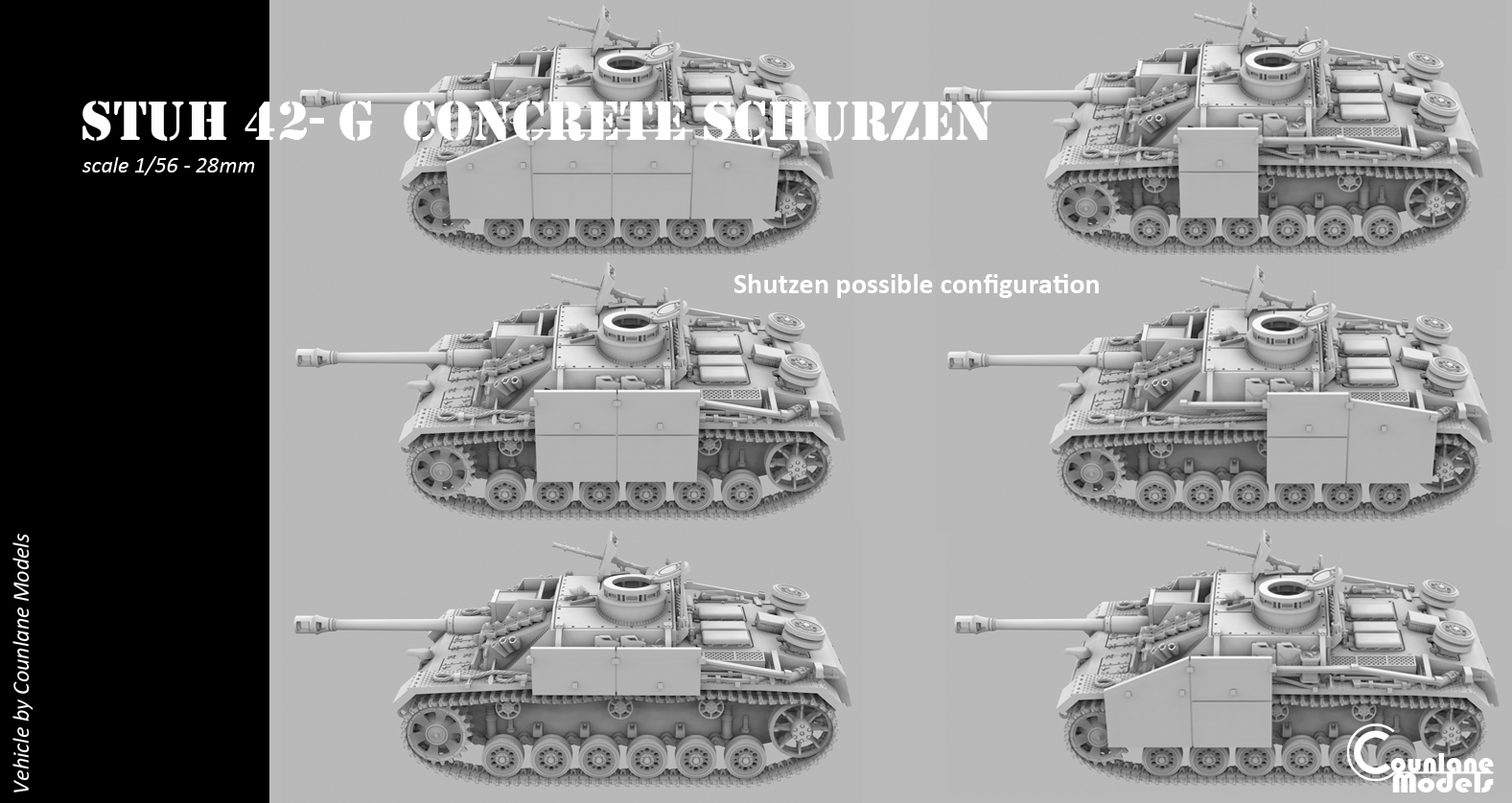 Sturmhaubitze (StuH) 42 With Concrete armor, schurzen, zimmerit