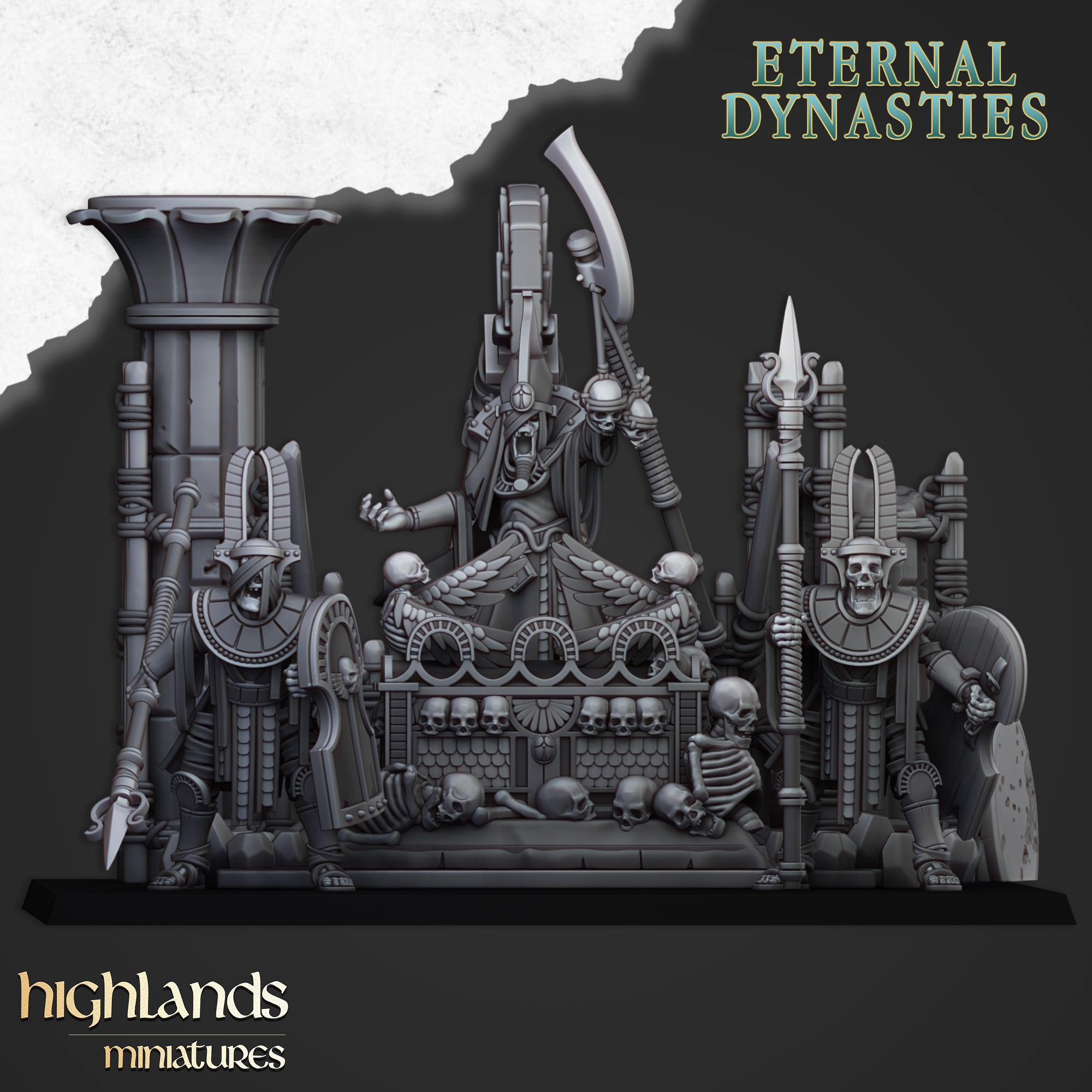 Sunken Pharoahs Funeral Ship - 25mm to 32mm - Tomb Kings