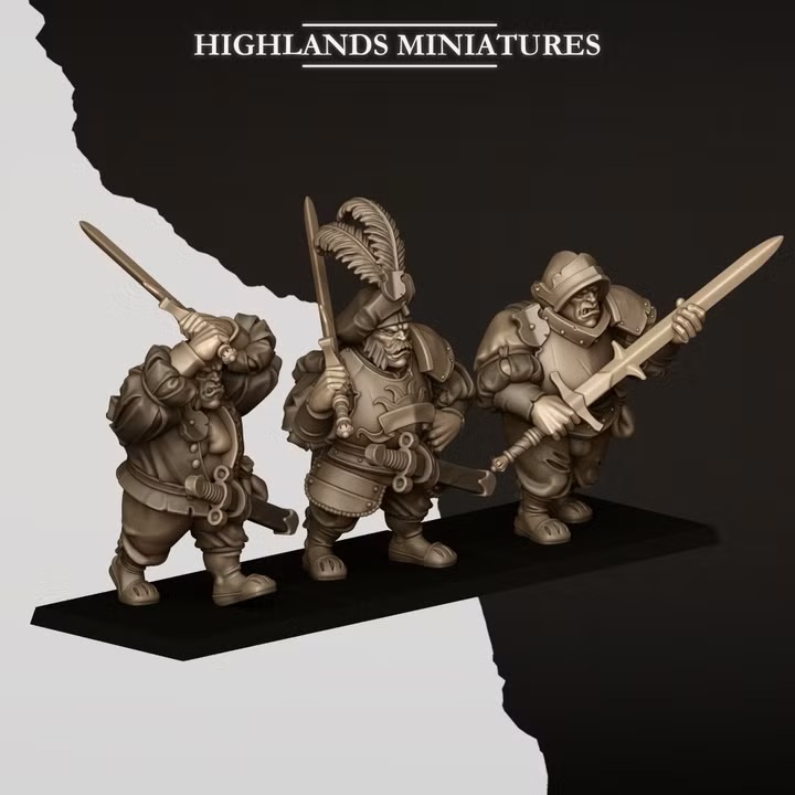 Ogres with Zweihander- 25mm to 32mm - Sunland