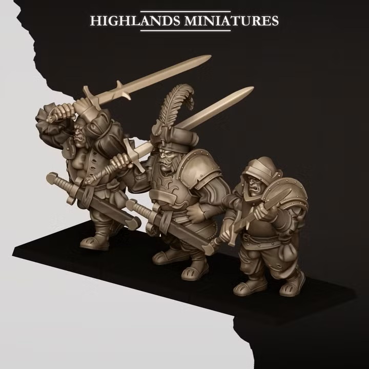 Ogres with Zweihander- 25mm to 32mm - Sunland