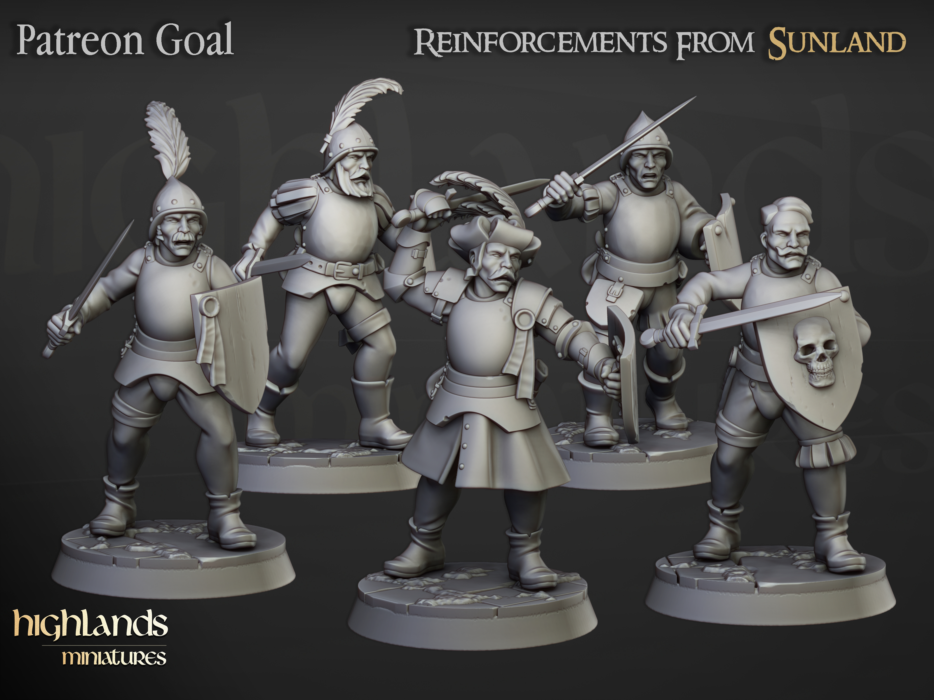 Swordsmen Reinforcements - 25mm to 32mm - Sunland