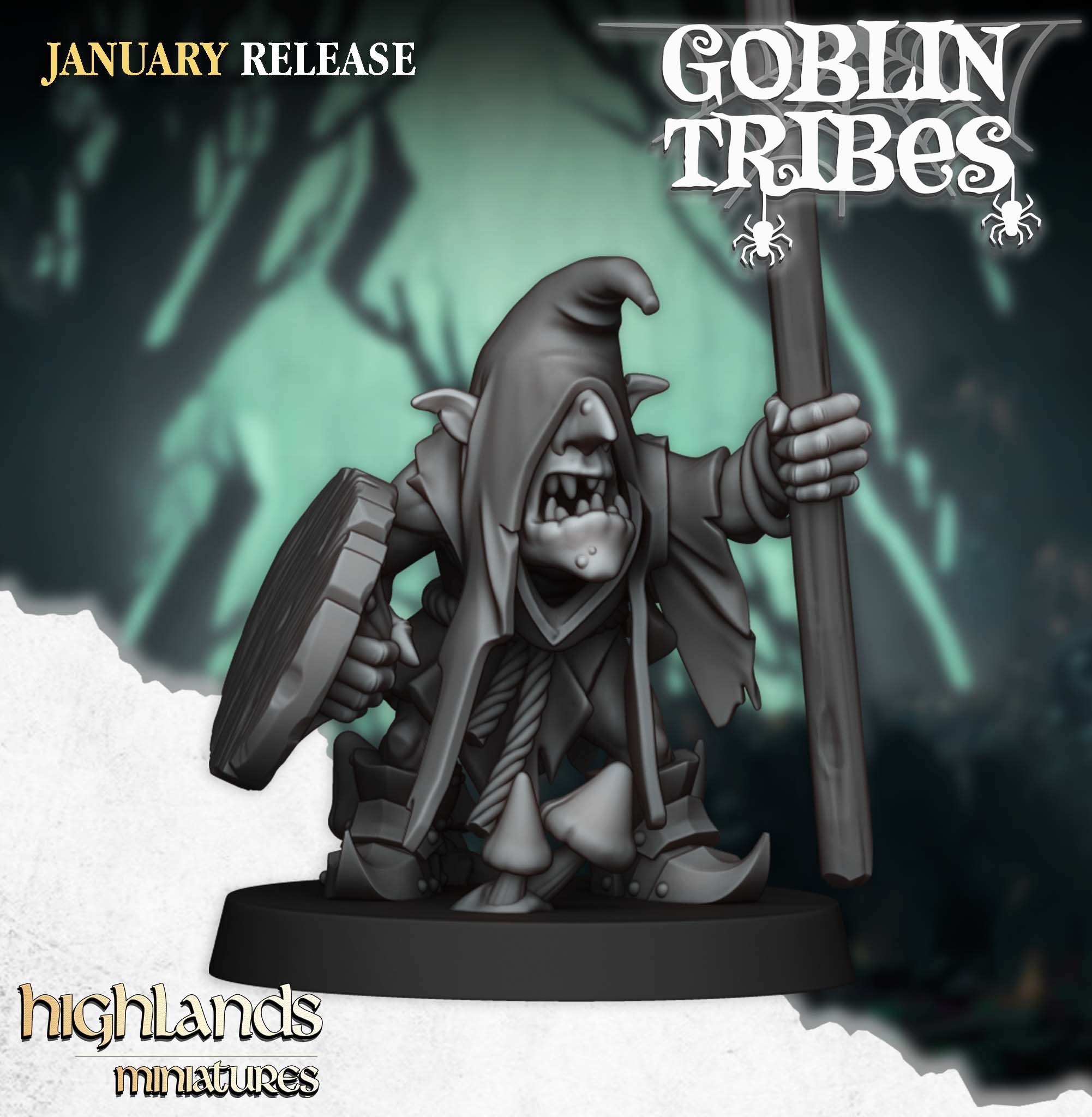 Goblins with Pikes - 25mm to 32mm - Swamp Goblins