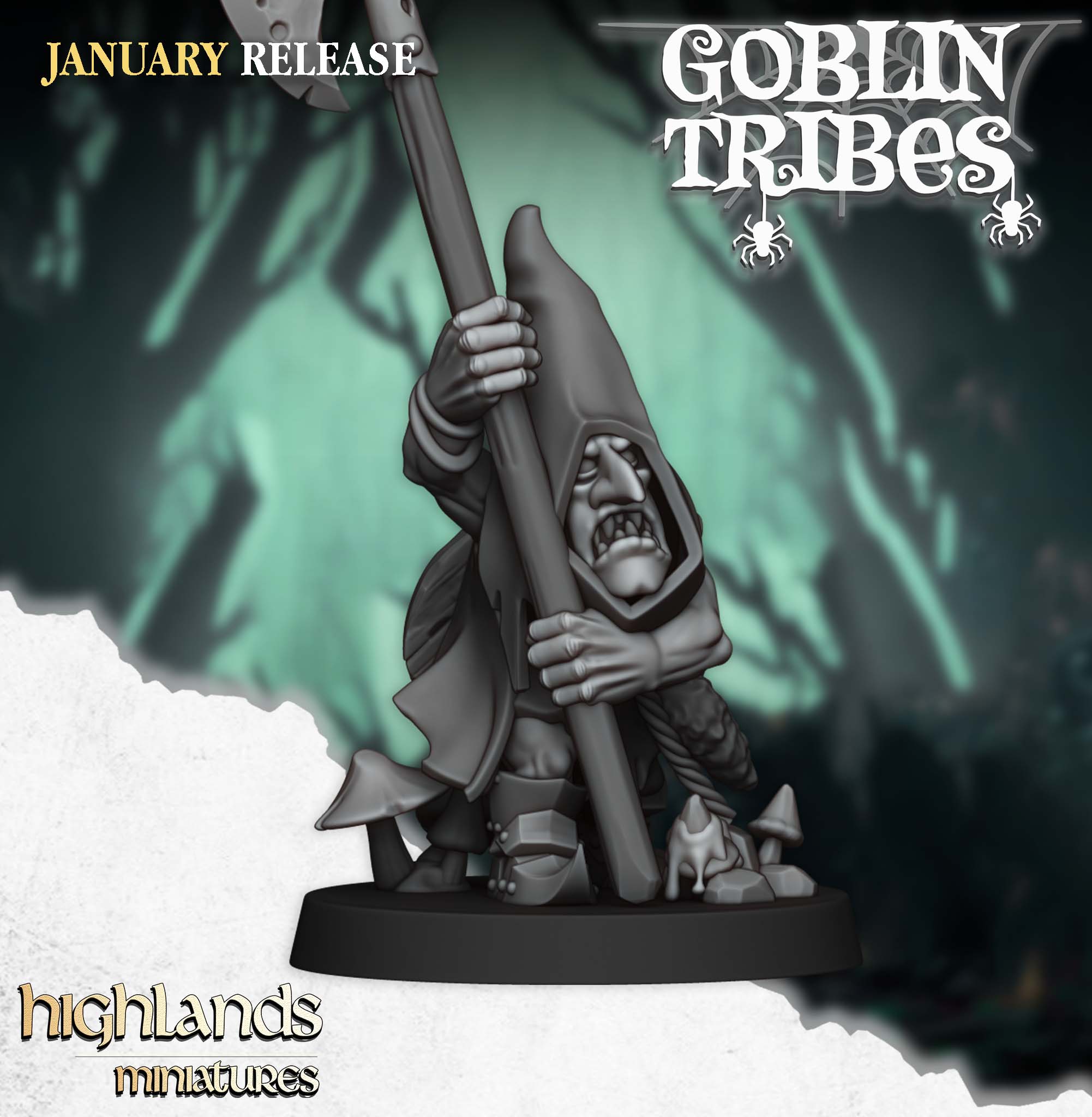 Goblins with Pikes - 25mm to 32mm - Swamp Goblins