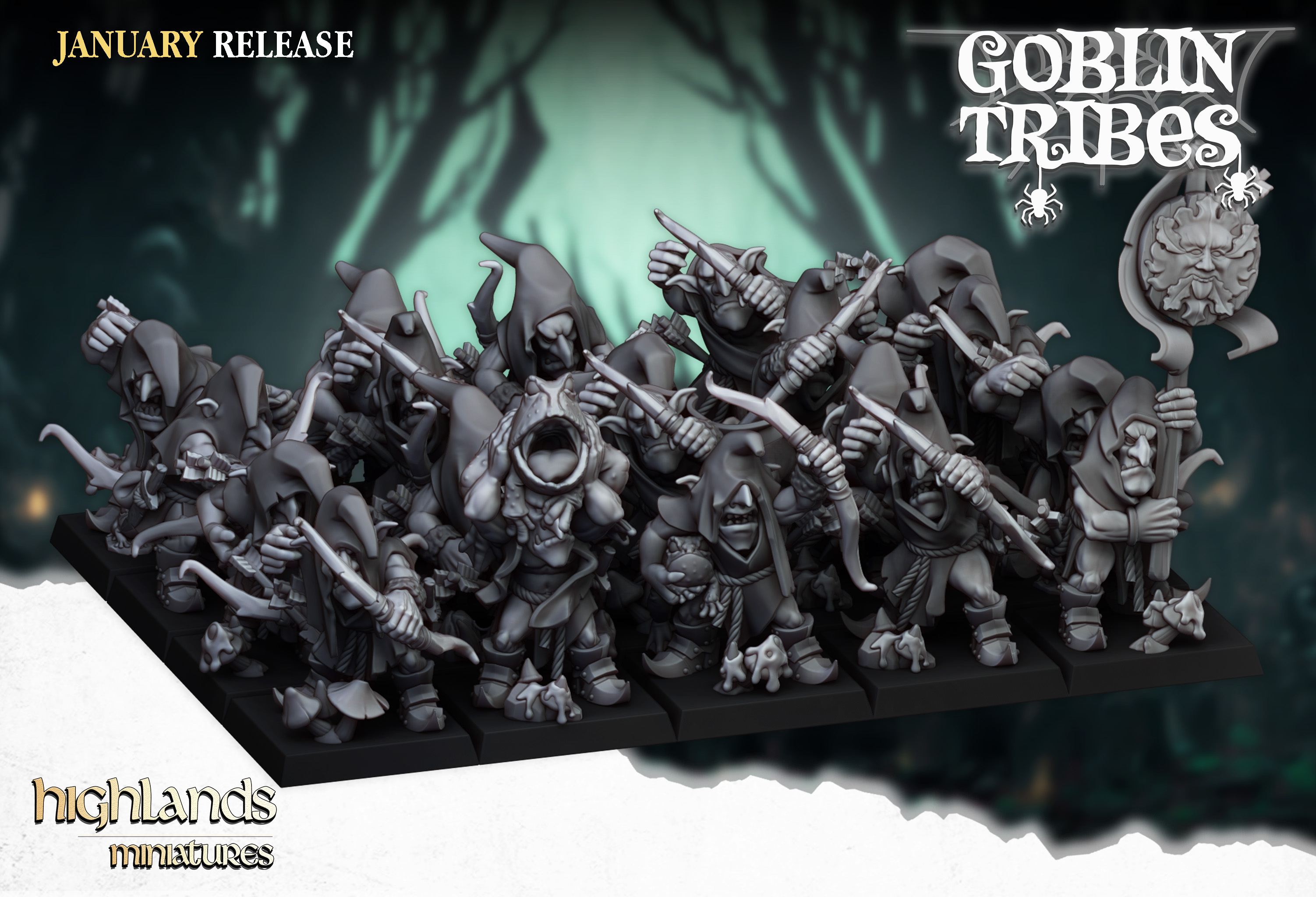 Goblin Archers - 25mm to 32mm - Swamp Goblins
