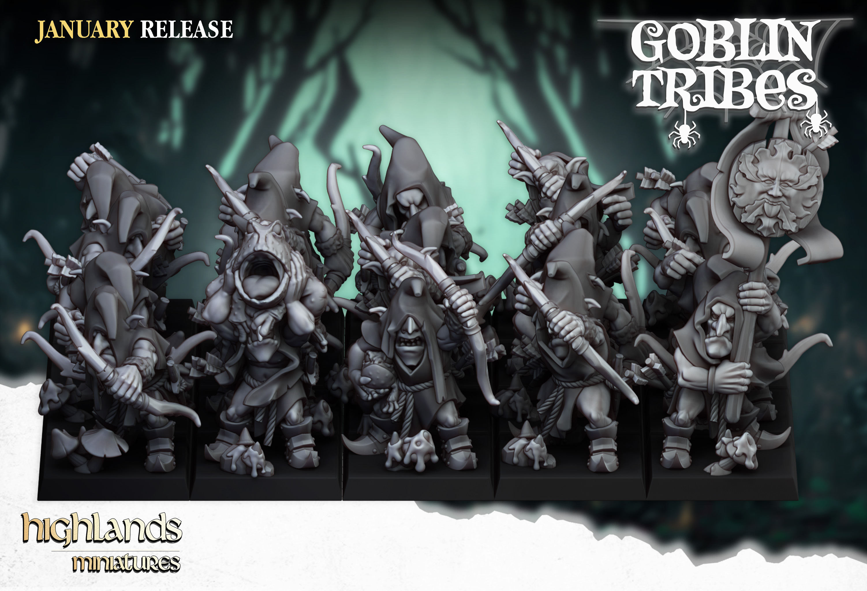 Goblin Archers - 25mm to 32mm - Swamp Goblins