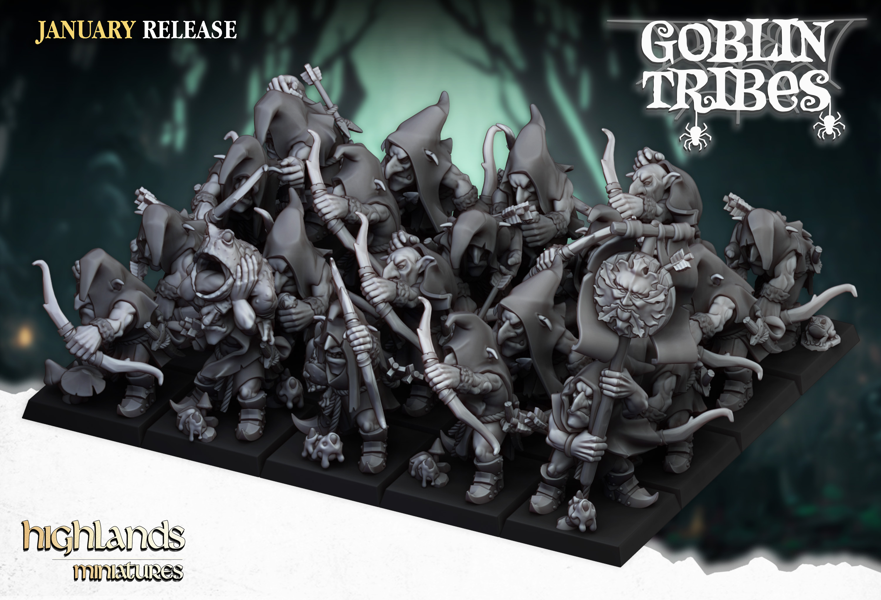 Goblin Archers - 25mm to 32mm - Swamp Goblins