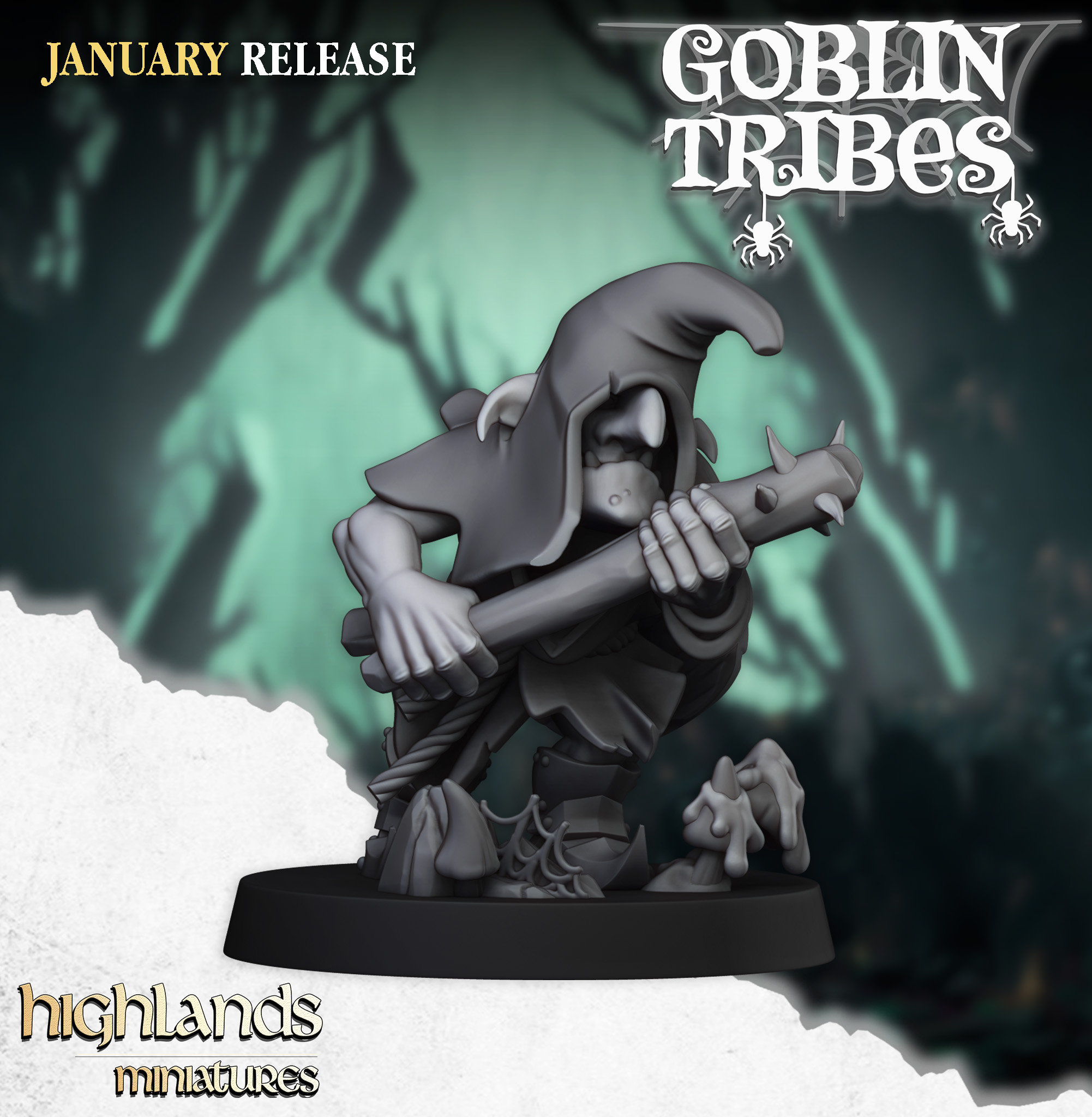 Goblins with Hand Weapons/Nets - 25mm to 32mm - Swamp Goblins