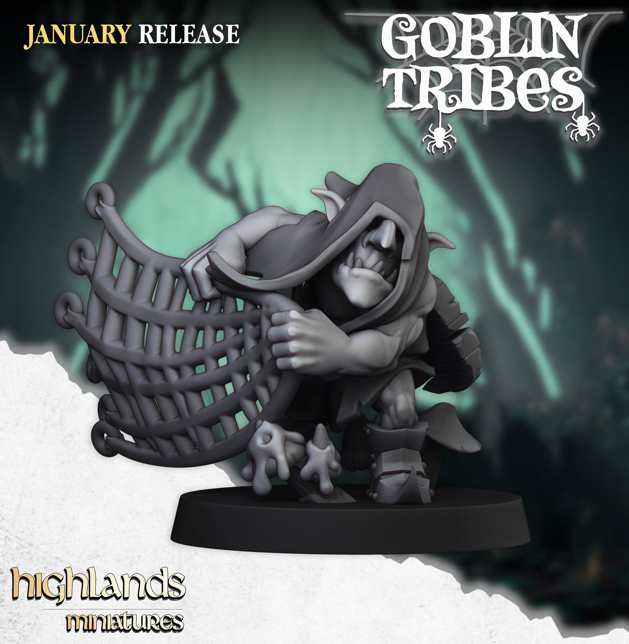 Goblins with Hand Weapons/Nets - 25mm to 32mm - Swamp Goblins