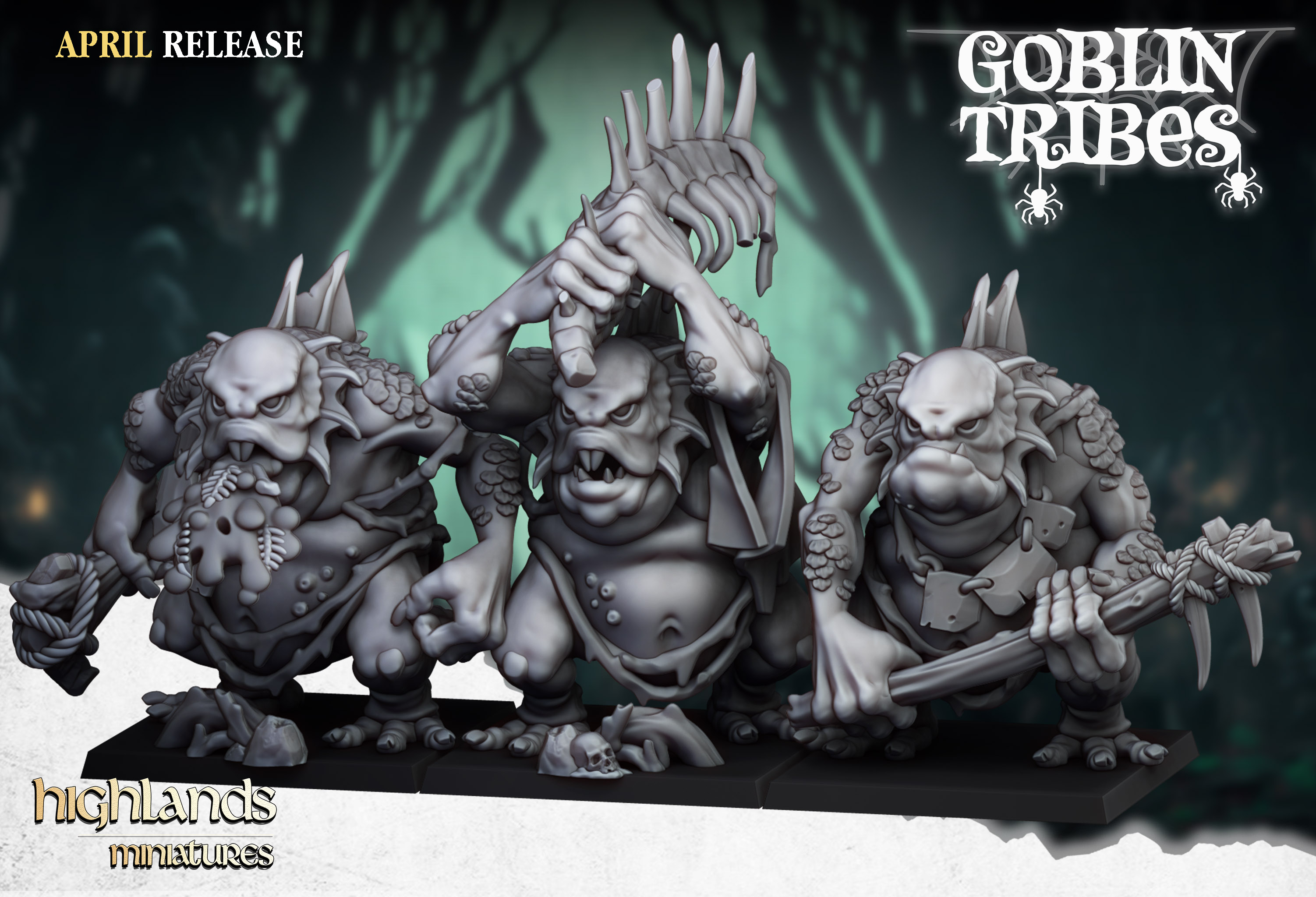 Goblin Trolls - 25mm to 32mm - Swamp Goblins