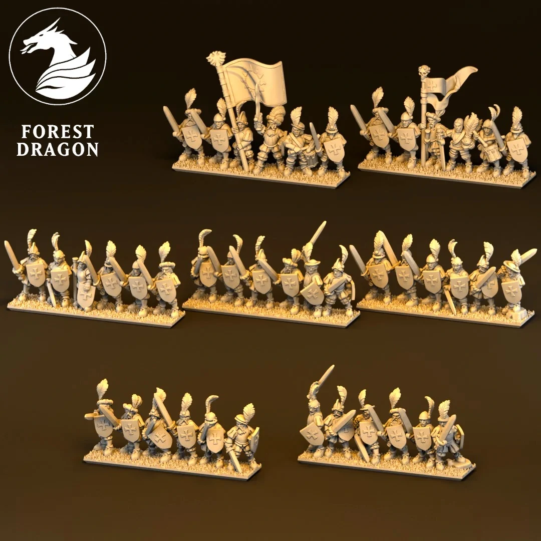 Imperial Swordsmen - Empire - 10mm - Forest Dragon