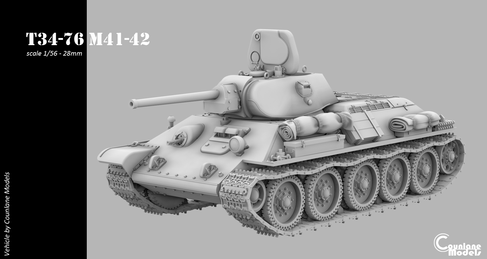 T34-76 M41-42 1942 - Russia - Counlane Models - WWII