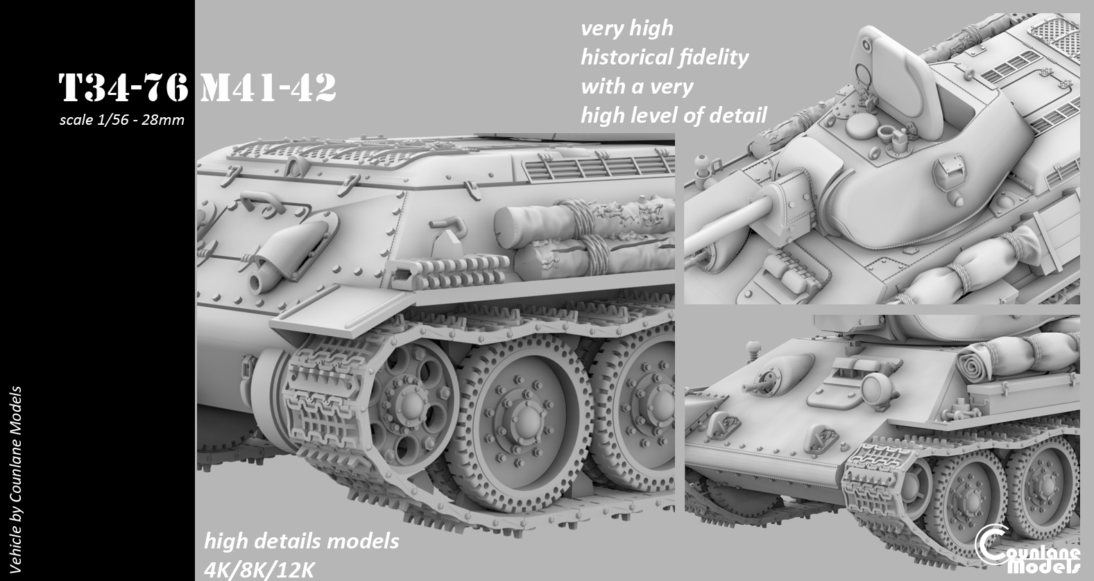 T34-76 M41-42 1942 - Russia - Counlane Models - WWII