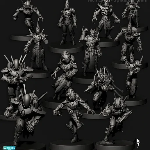 Tech Elves Bloodbowl Team - Edge Miniatures - 28mm