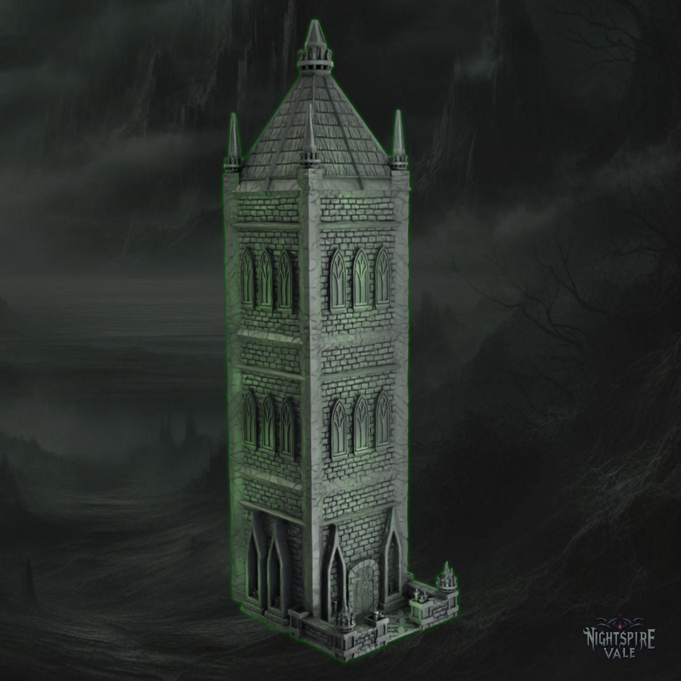 Hybrid Gothic Tower - 28mm to 32mm - Elderforge Games