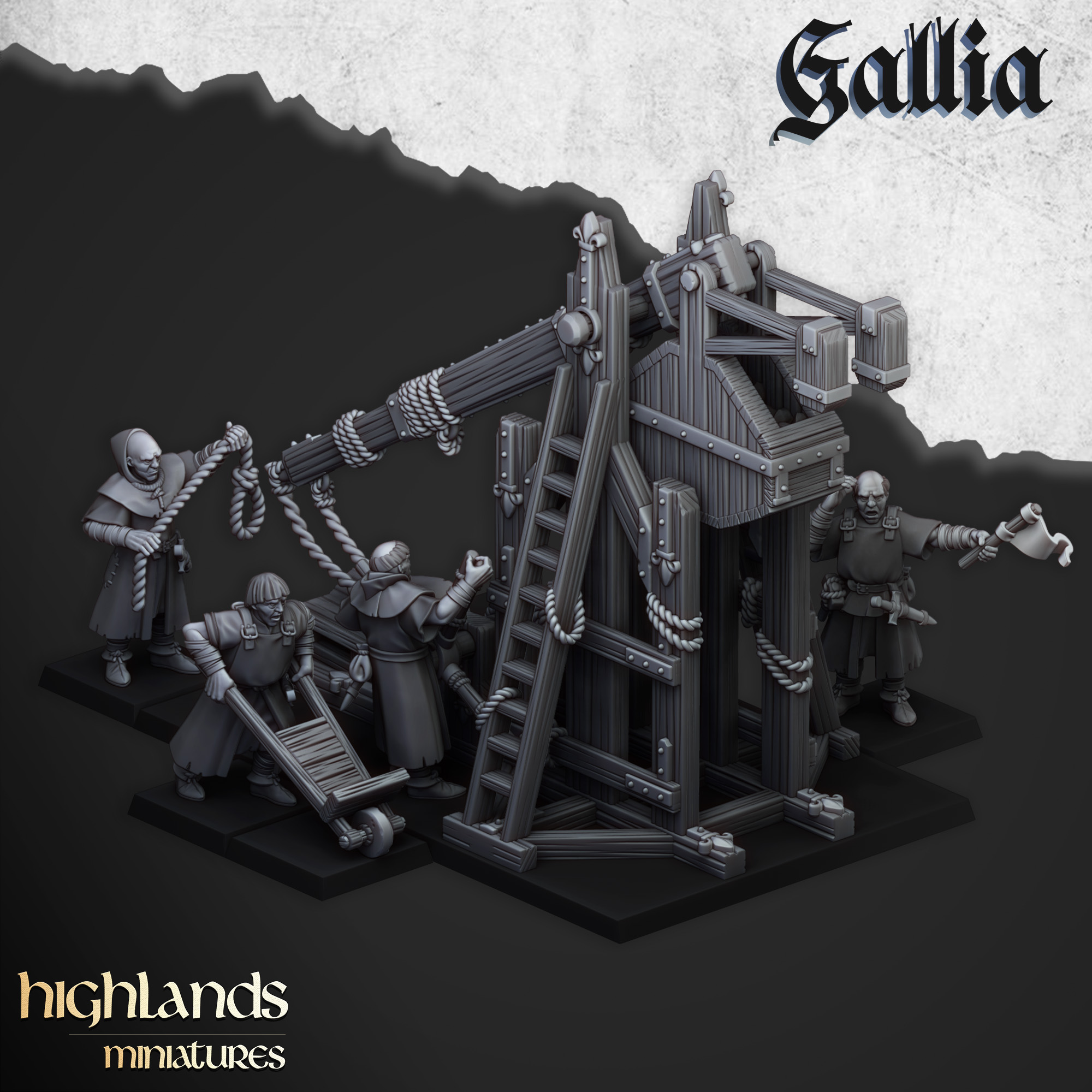 Gallia Trebuchet- 25mm to 32mm - Highland Miniatures