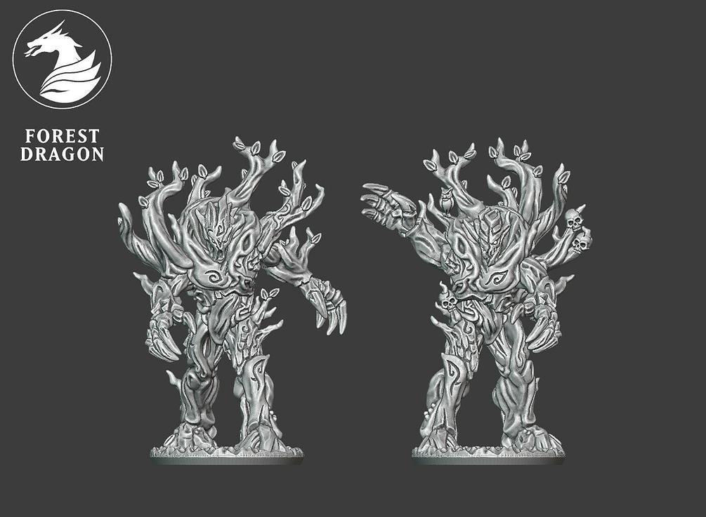 Wood Elf Treemen Unit - 10mm Forest Dragon