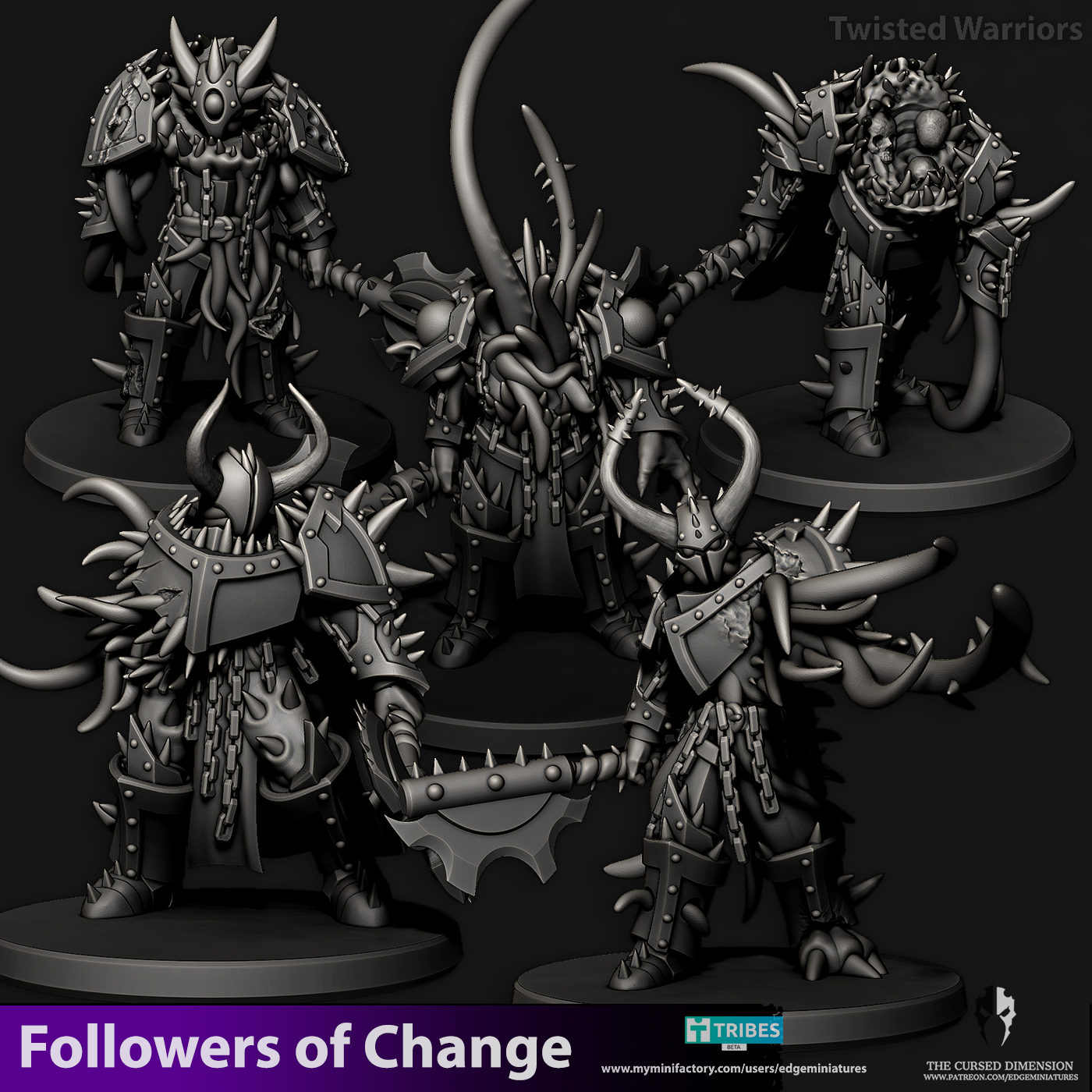 Twisted Warriors 28mm - Followers of Change