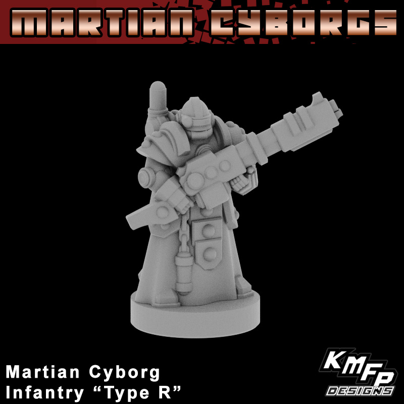 Infantry Type R Set - 8mm - Martian Cyborgs