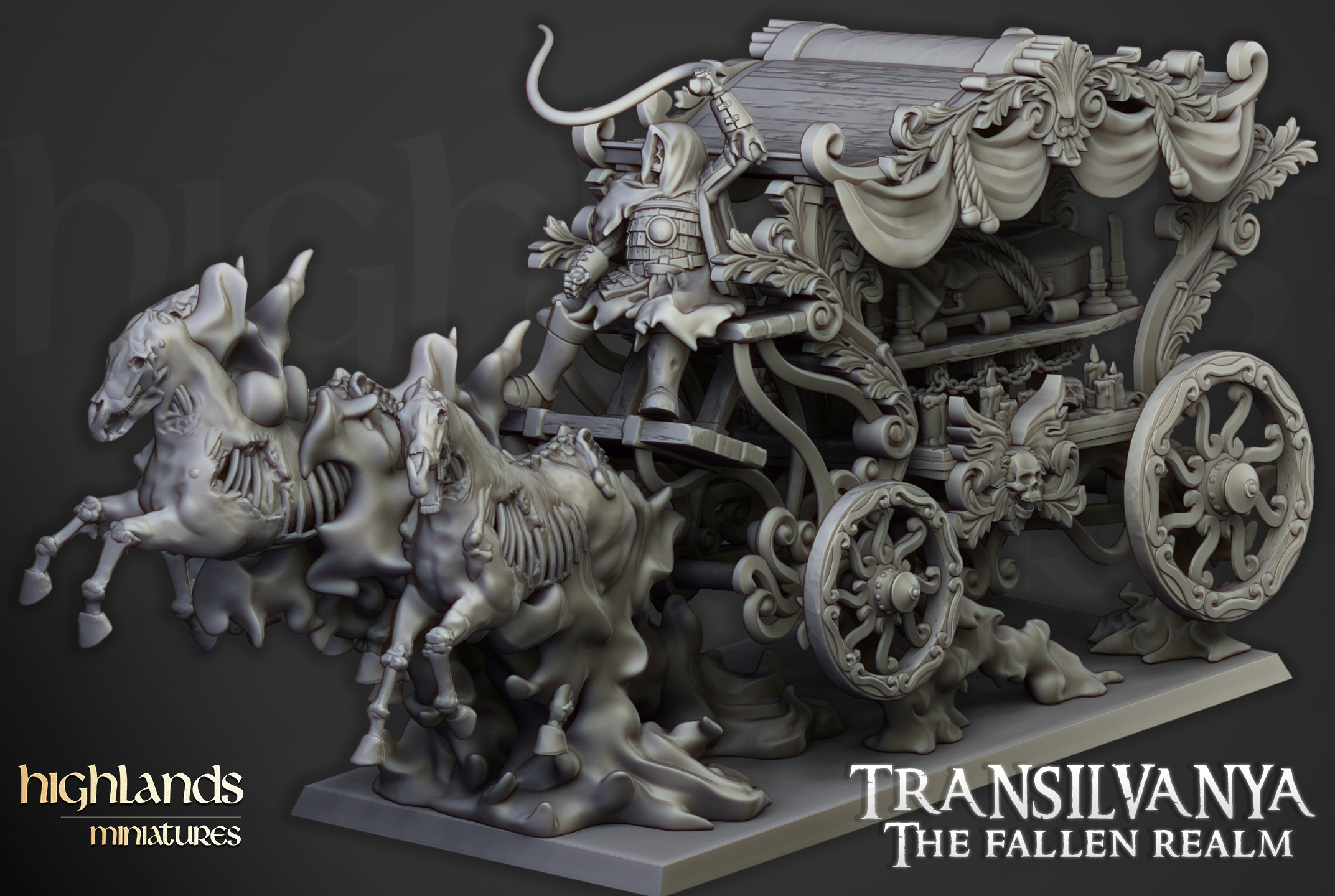 Undead Boyar Chariot - 25mm to 32mm - Transylvania