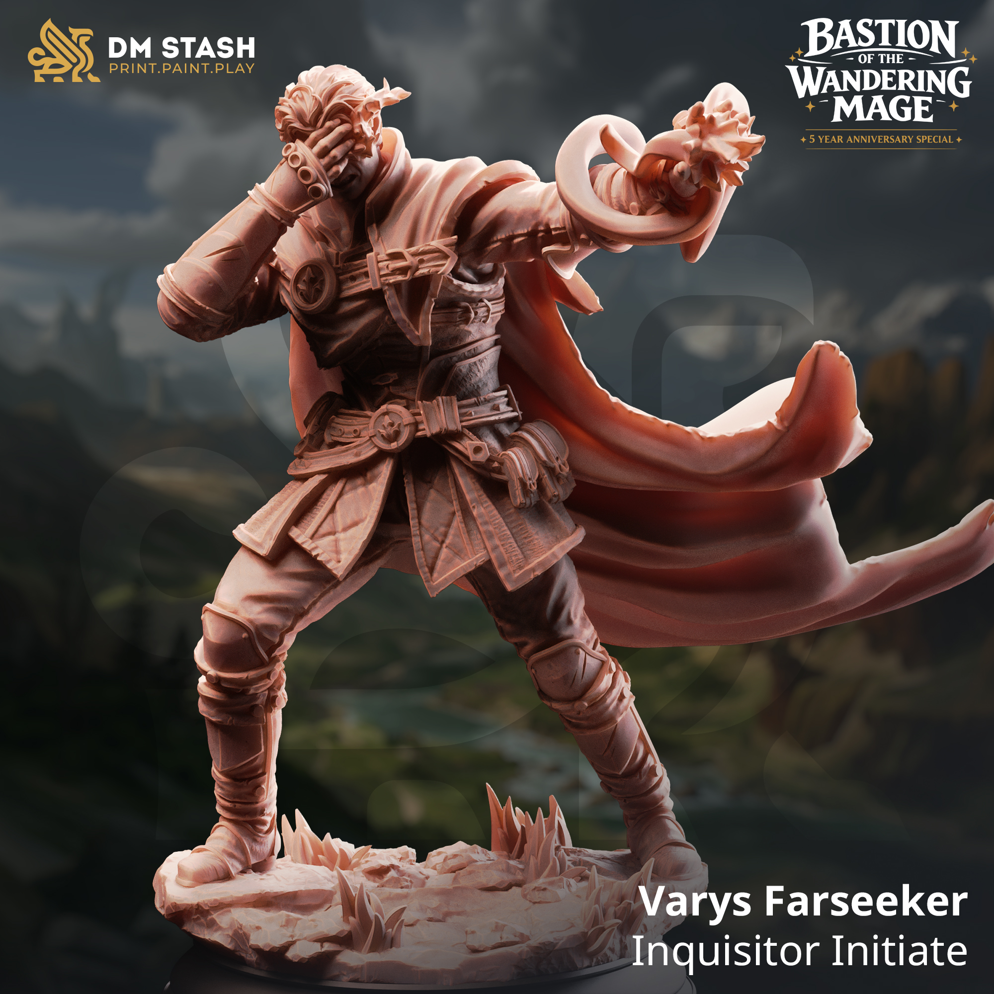 Varys Farseeker  -Inquisitor Initiate - 32mm or 75mm RPG Model