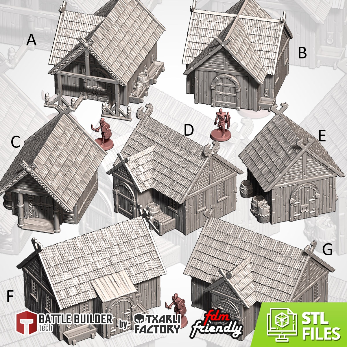 Village of Middle Earth - 10mm to 32mm- Txarli Factory