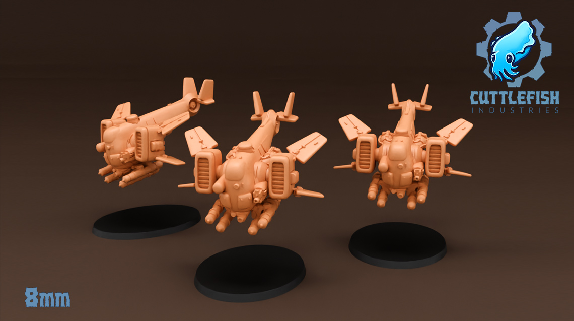 Small Leeged Dwrfs - 8mm - FULL SET - Cuttlefish Industries