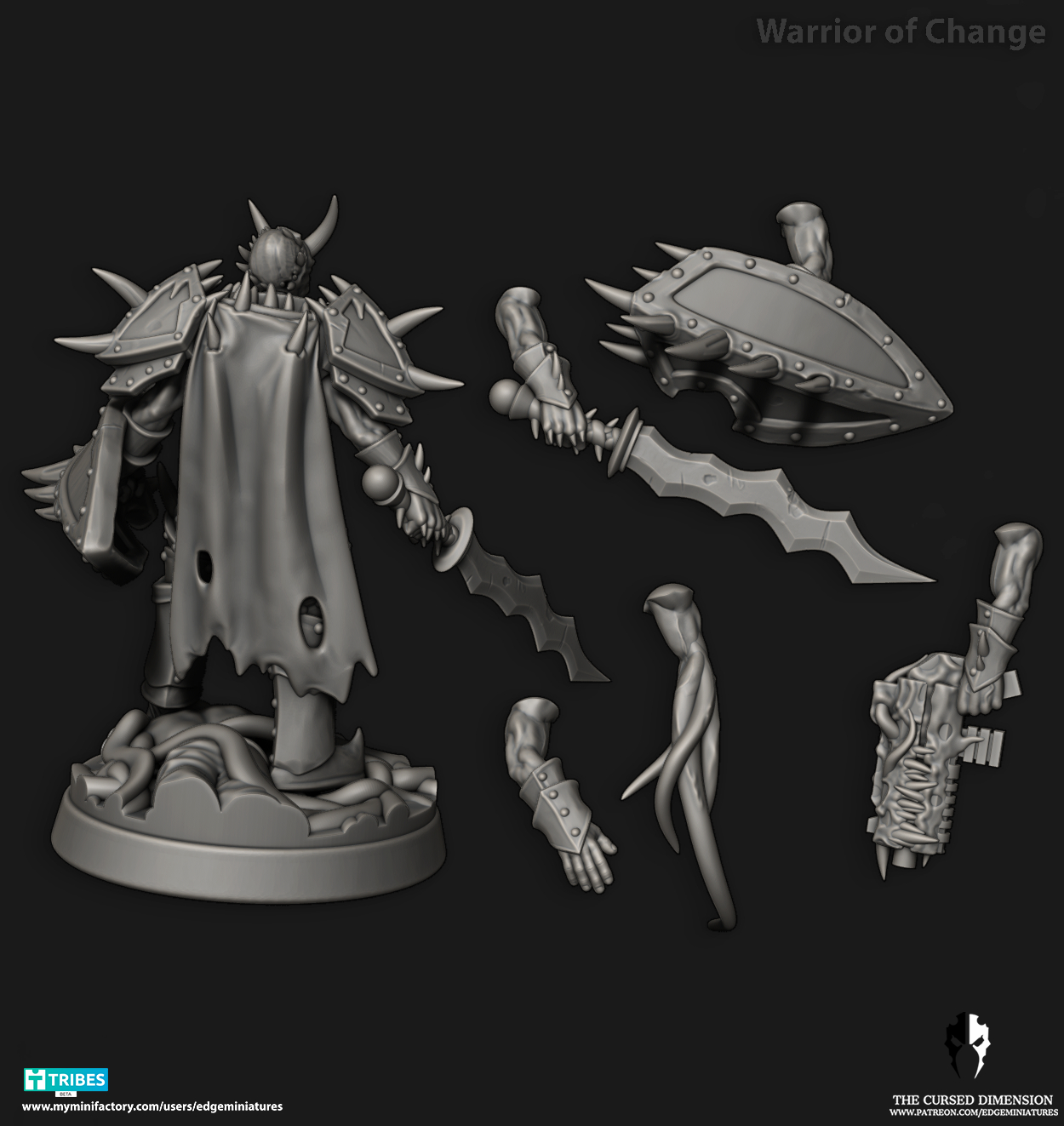 Warrior & Caster Set 28mm - Followers of Change