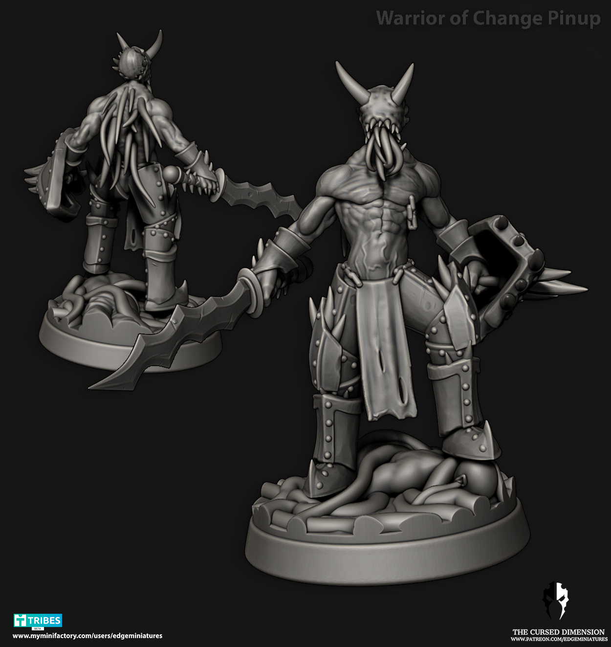 Warrior & Caster Set 28mm - Followers of Change