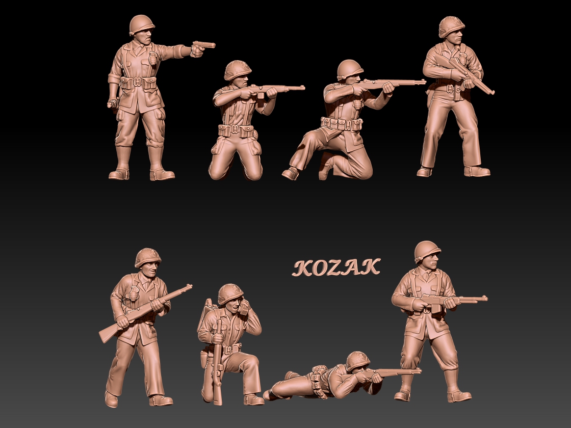 US marines set 1 - 1/100, 1/72, 1/60