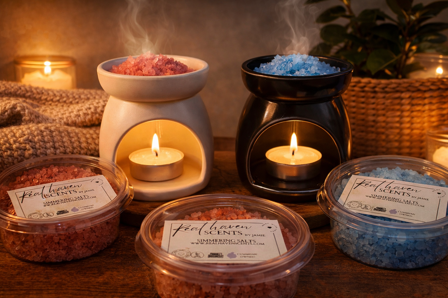 Popular scented simmering salts