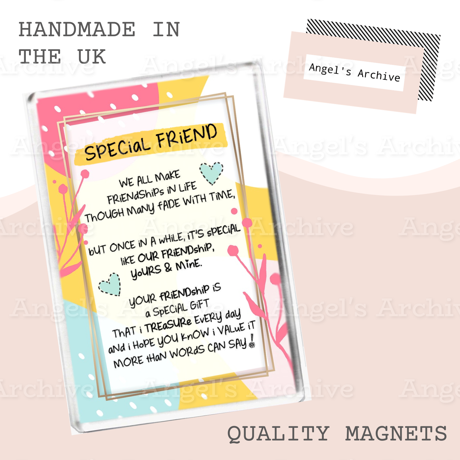 Special Friend ✳ Keepsake Poem ✳ Magnet ✳ Gift