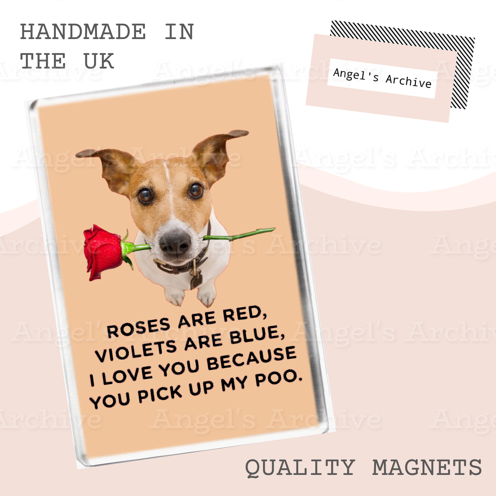 Poem From the Dog ✳ Fridge Magnet ✳ Novelty Animal Poem ✳ Gift