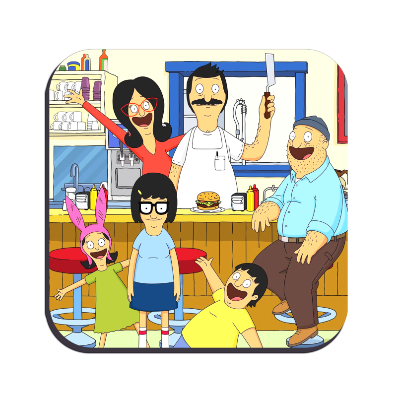 Bob's Burgers drinks coaster design 1