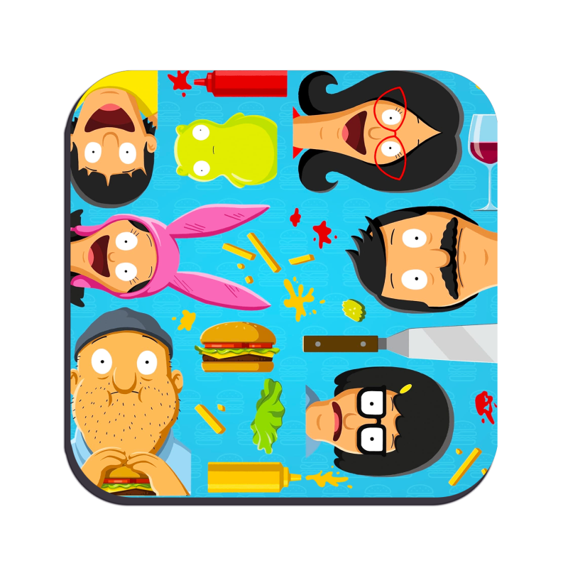 Bob's Burgers drinks coaster design 5