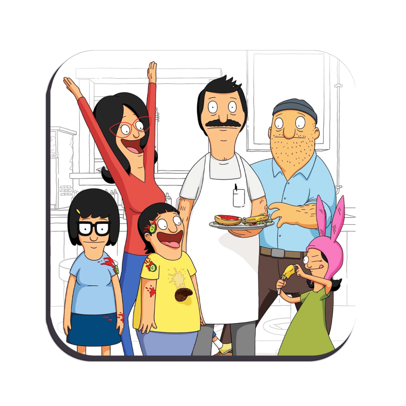 Bob's Burgers drinks coaster design 6
