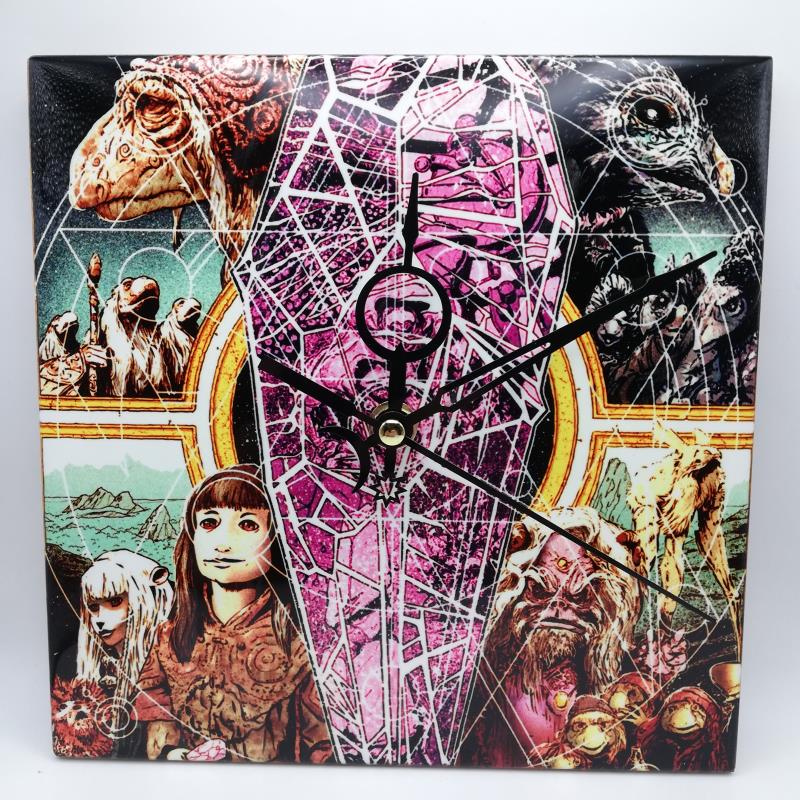 Dark Crystal Ceramic Tile Wall Clock