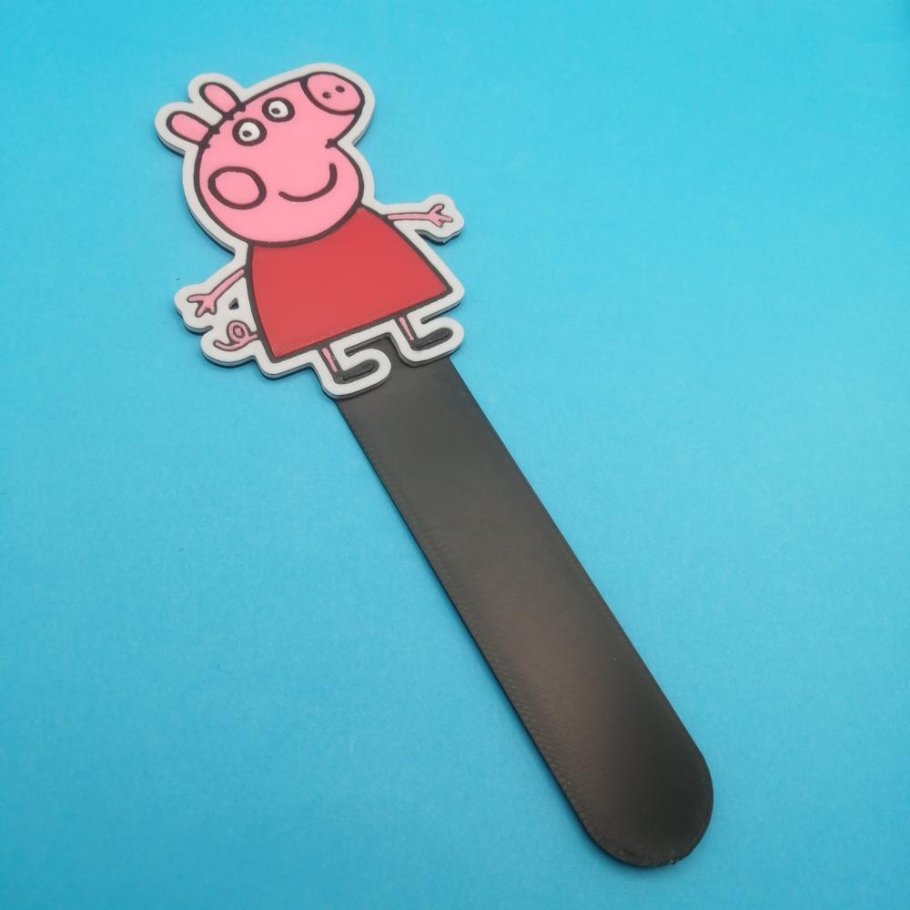 Peppa Pig 3D printed multi-coloured bookmark