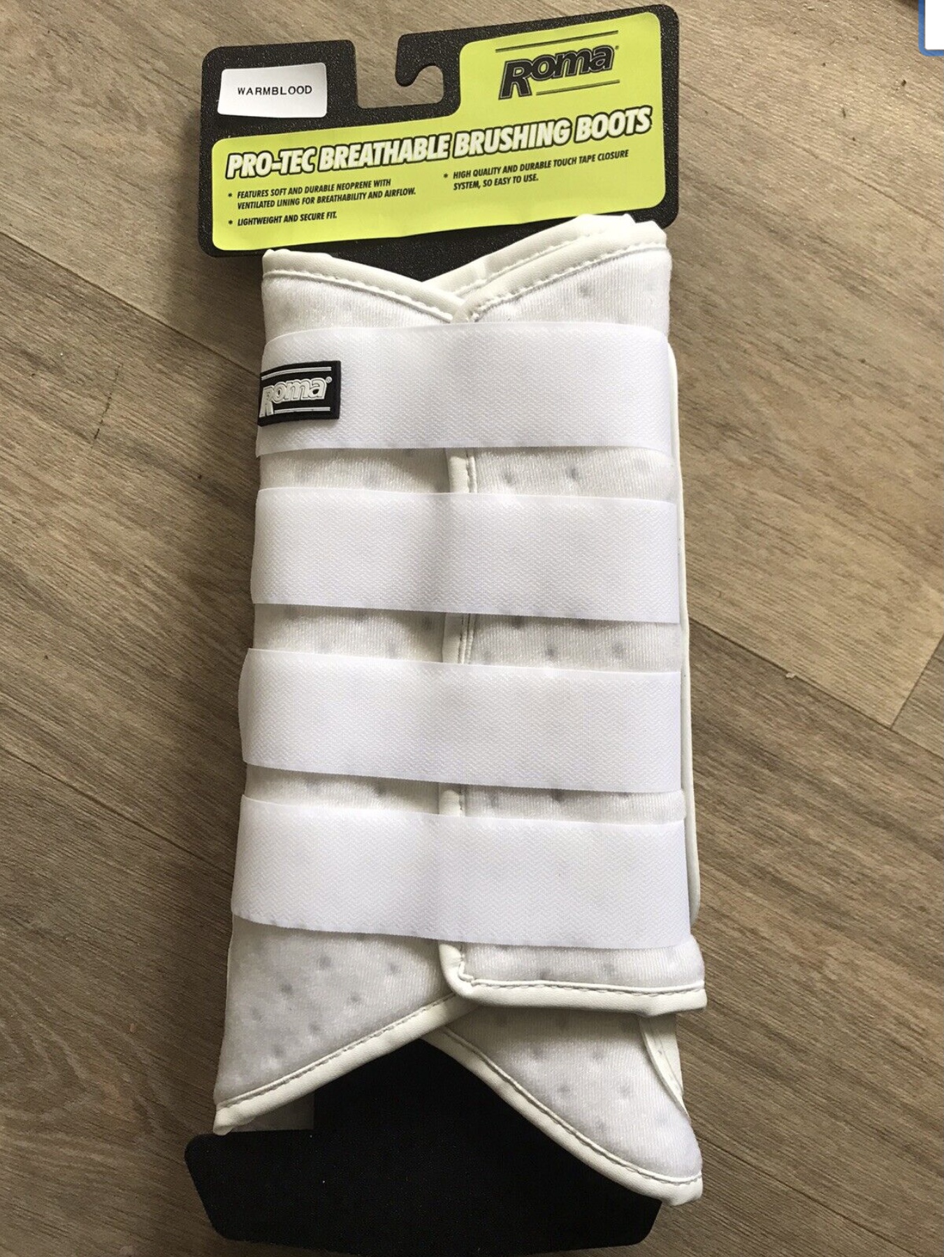 Roma pro tec breathable brushing boots. BNWT. White. WB