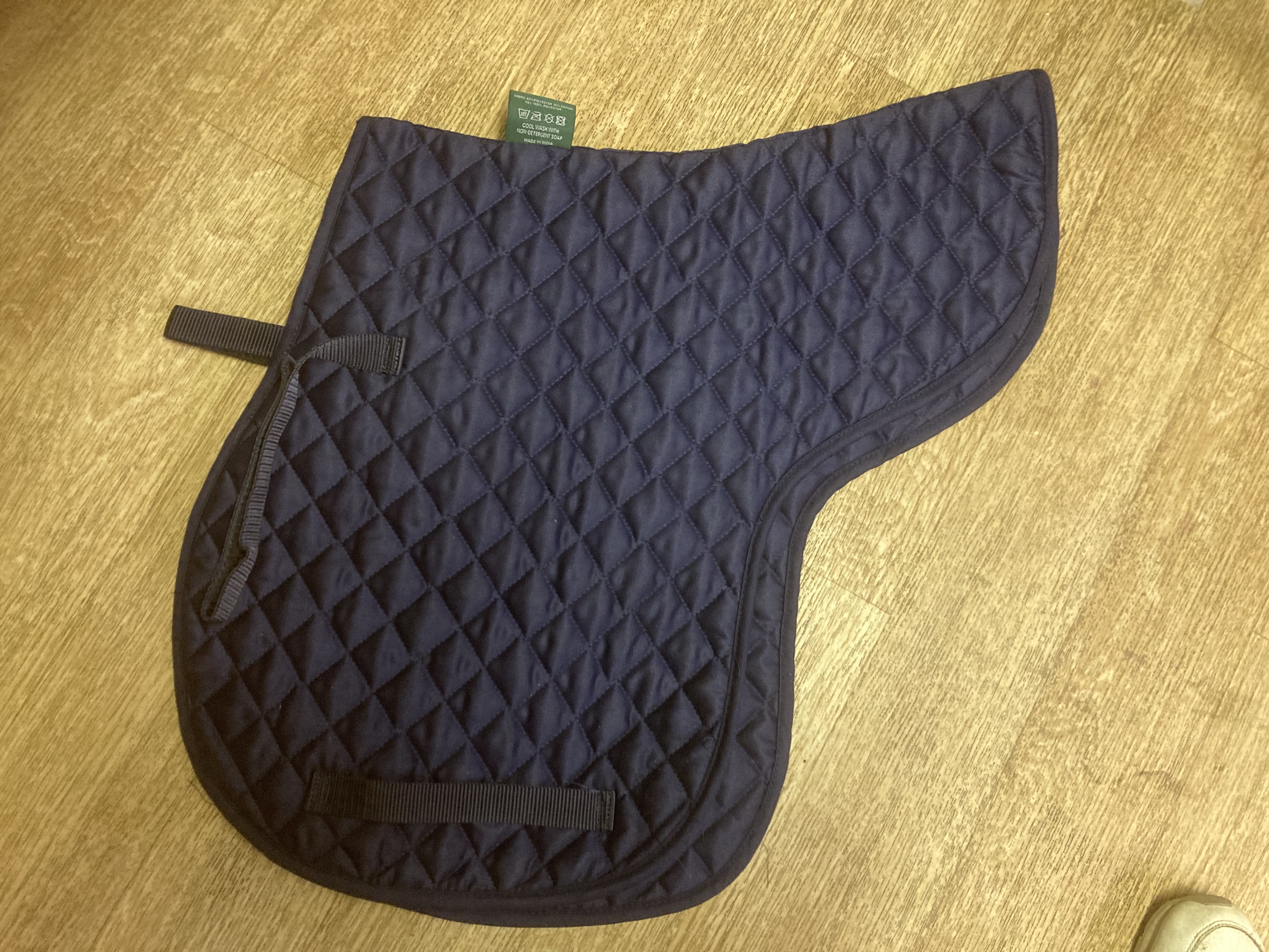 Wessex quilted numnah in navy. Cob/Full. BNWOT