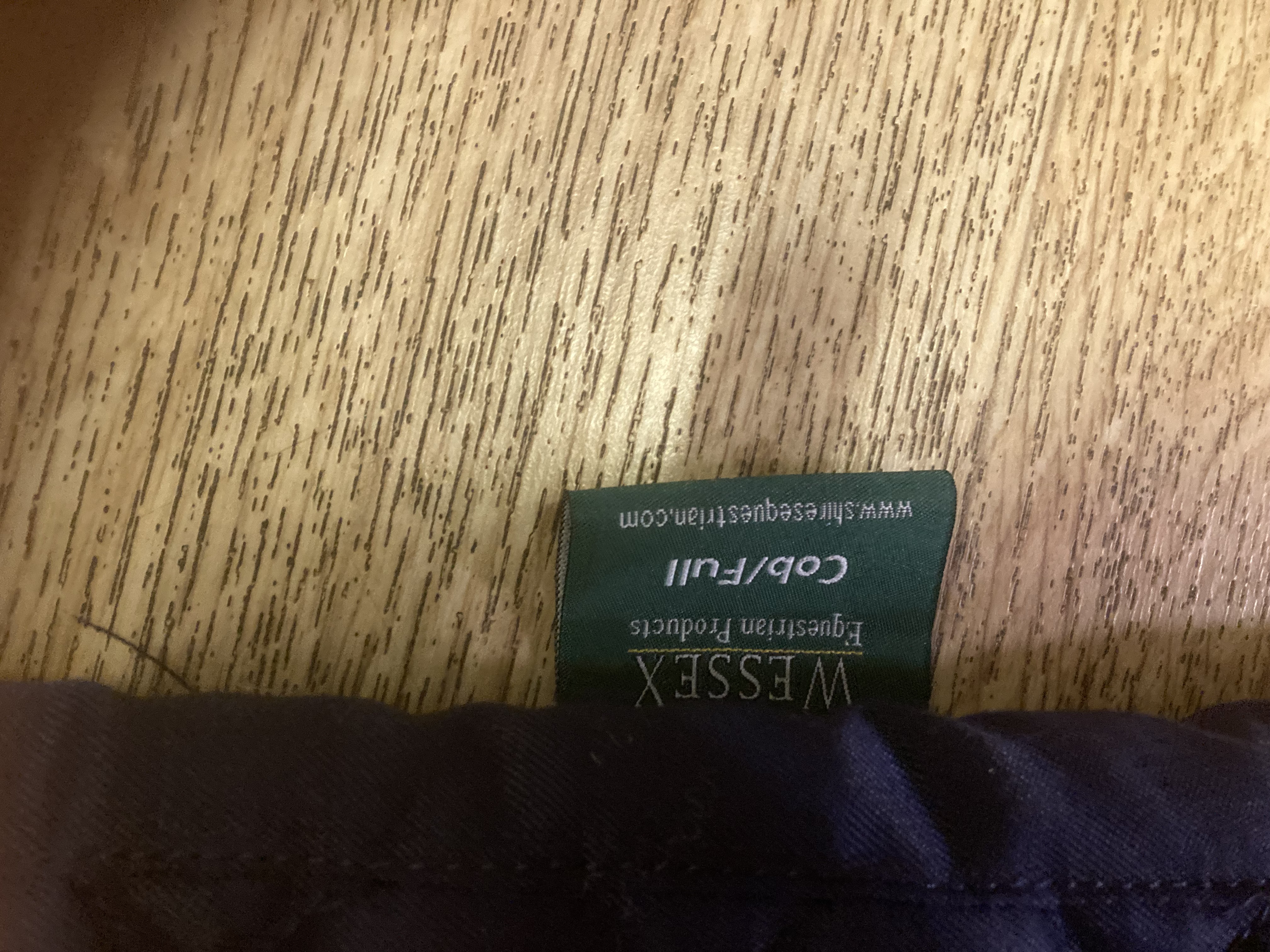 Wessex quilted numnah in navy. Cob/Full. BNWOT