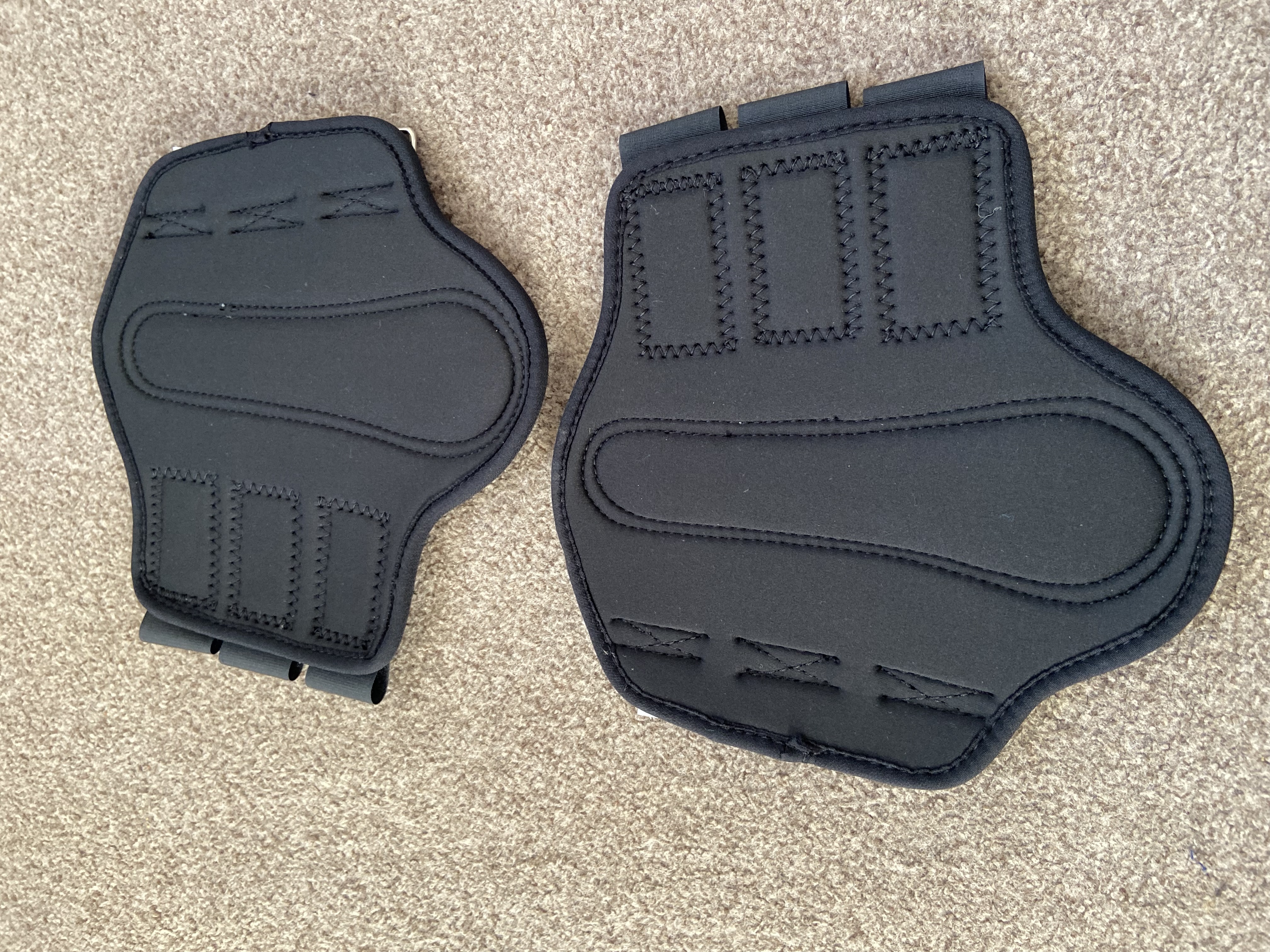 Black neoprene brushing boots.  BN. Pony size.