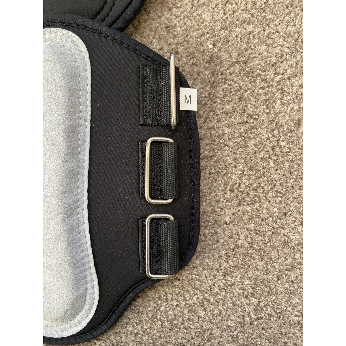 Black neoprene brushing boots.  BN. Pony size.