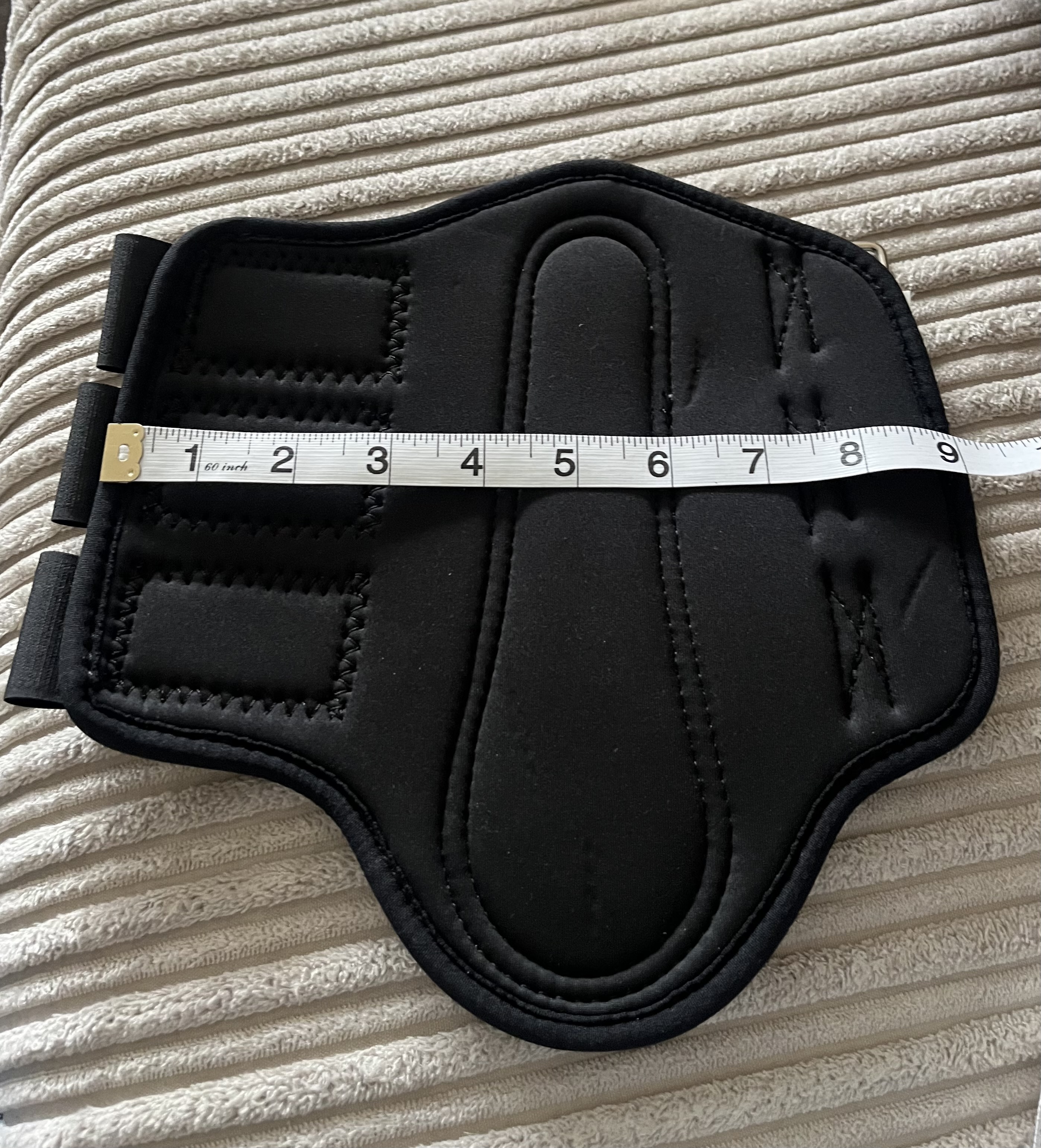 Black neoprene brushing boots.  BN. Pony size.