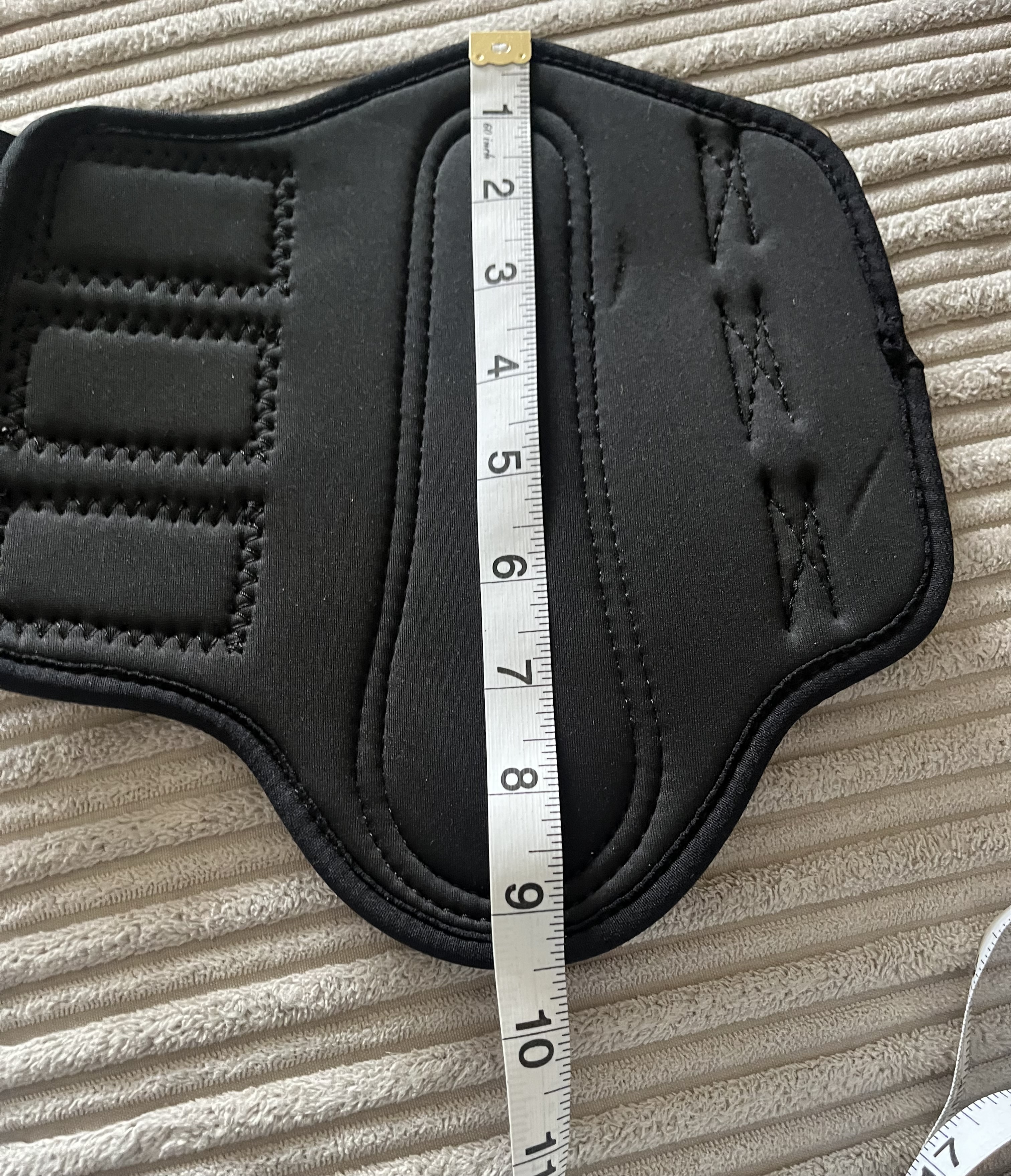 Black neoprene brushing boots.  BN. Pony size.