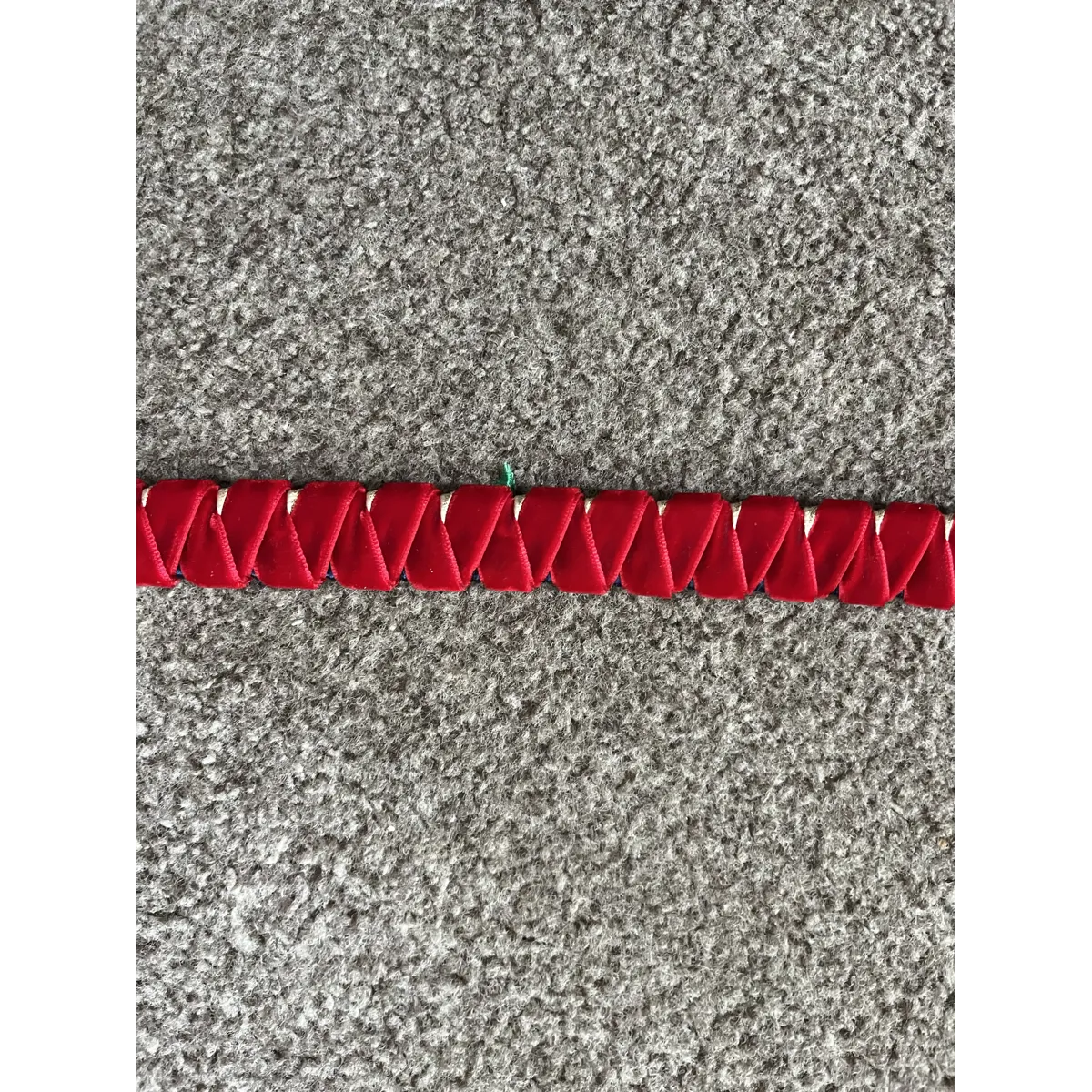 Red, Navy and Gold Sharkstooth Browband. Various sizes